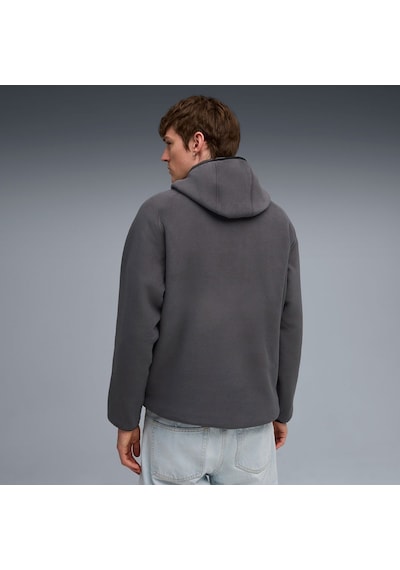 Puma Pumatech Erkek Gri Kapüşonlu Sweatshirt Gri