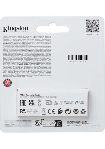 Kingston 64gb Usb3.2 Bellek Dtxs/64gb Siyah Datatraveler Exodia S