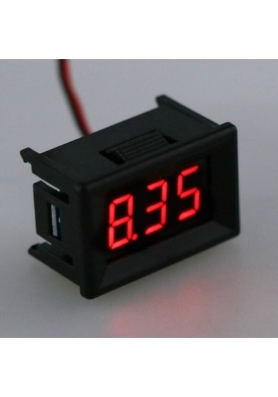 2 Kablolu Dijital Voltmetre 0.36 İnç Dc 2.4-30v