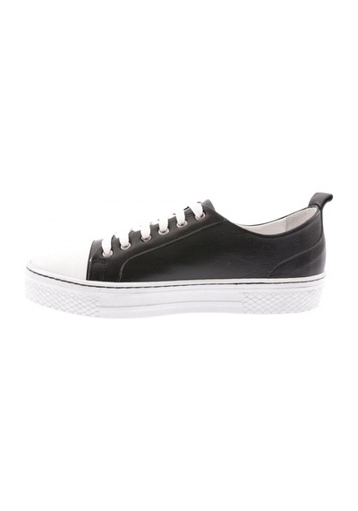Dgn 501-23y Kadin Önü Bağcikli Kalin Taban Sneakers Ayakkabi 501-1991-R1534 Siyah
