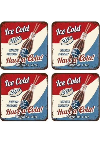 Nostalgic Art Have A Cola Bardak Altlığı Set Çok Renkli