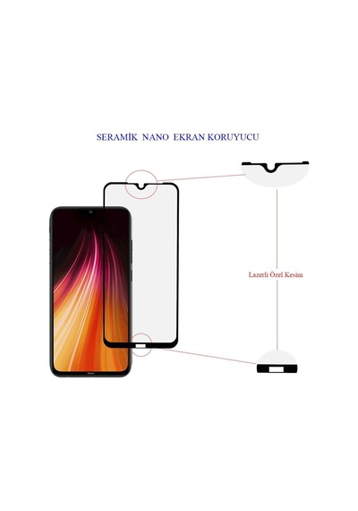 Xiaomi Redmi Note 8 5D Seramik Tam Kaplayan Ekran Koruyucu