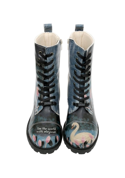 Kadın Vegan Deri Lacivert Uzun Bot - With Elegance Tasarım Multicolor Kadın Vegan Deri Lacivert Uzun Bot - With Elegance Tasarım Multicolor