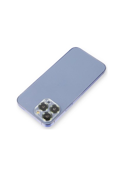 Apple İphone 12 Pro Uyumlu Metal Kamera Lens Koruma Cam - Koyu Yeşil