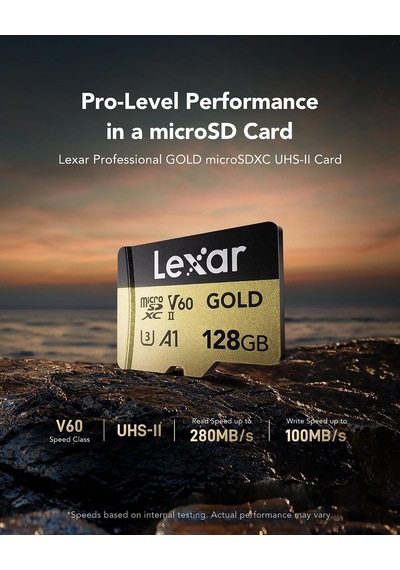 Gold 128gb Mikro Sd Kart, Microsdxc Uhs-ıı Bellek Kartı, V60, U3, A1, C10 Microsd Kart, 280mb/s'ye Kadar Okuma, Drone/aksiyon Kamerası/uhs-ıı Taşınabilir Oyun Cihazı İçin Lmsgold128g-bnnng Gold 128gb Mikro Sd Kart, Microsdxc Uhs-ıı Bellek Kartı, V60, U3, A1, C10 Microsd Kart, 280mb/s'ye Kadar Okuma, Drone/aksiyon Kamerası/uhs-ıı Taşınabilir Oyun Cihazı İçin Lmsgold128g-bnnng