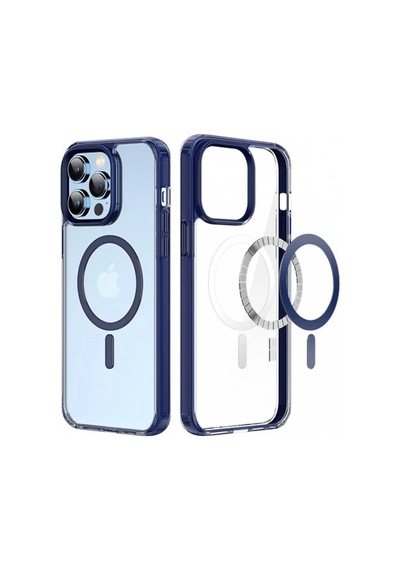 Dux Ducis Clin Mag Series İphone 14 Pro Max 6.7 Magsafe Uyumlu Manyetik Silikon Kılıf- 5775 Mavi