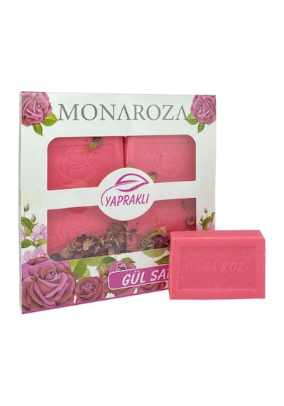 Monaroza Yapraklı Gül Sabunu 4 x 300 G