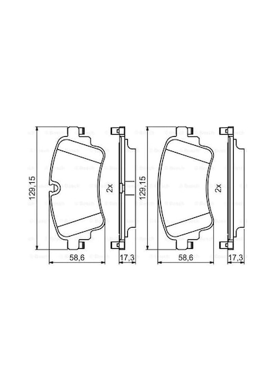 BOSCH 986494833 Fren Balatası A4 A5 Q7 16- Arka Pr-1Kj