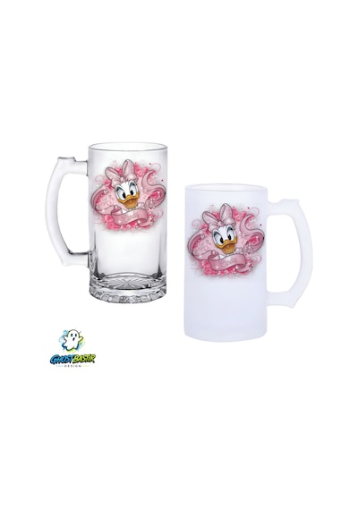 Cindy Kulplu Bira Bardağı Buzlu Veya Şeffaf Seçenekli 0282