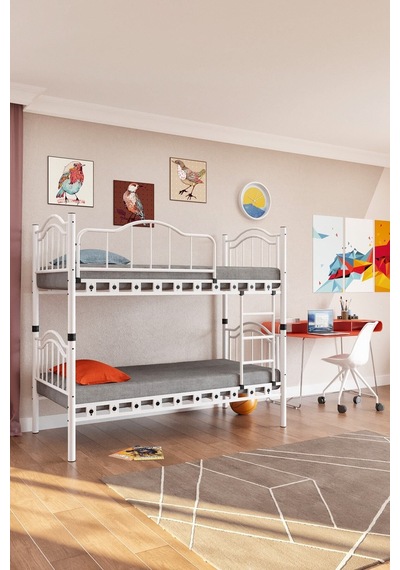 Teknor 90x190 Argimo Belinay Genç Çocuk Odası Metal Ranza Ve Karyola Yatak Ölçülü Teknor 90x190 Argimo Belinay Genç Çocuk Odası Metal Ranza Ve Karyola Yatak Ölçülü