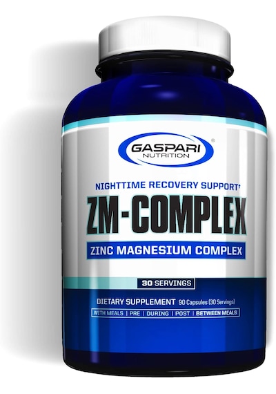 Gaspari Nutrition Zma Complex: Nighttime Muscle Recovery Zinc, Magnesium, Vitamin B6 90 Caps