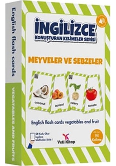 İngilizce Kelime Kartları - Meyveler ve Sebzeler