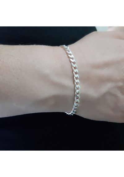 925 Ayar Gümüş Gurmet Model Erkek Bileklik 4.5  Mm