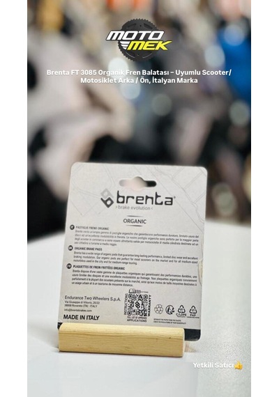 Rks Freccıa 125 Freccıa 150 Vrs 125 Brenta Ft 3085 Organik Arka Fren Balatası