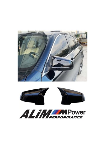 Bmw 5 Series F10 2010 2013 Batman Yarasa Tip Piano Black Ayna Kapağı Sağ + Sol Set