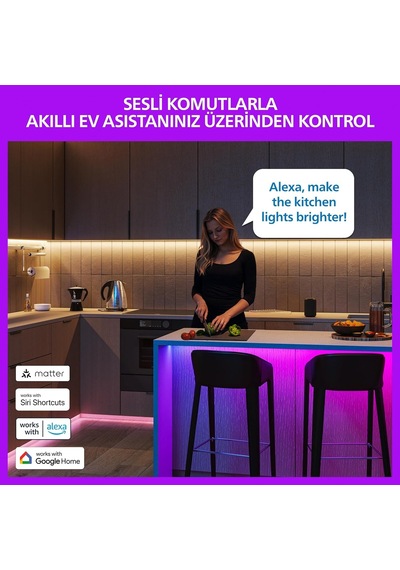 Smart Lighting Led Ampul A80 E27 150w Eşdeğer Rgb - Google Home, Alexa, Homekit Ve Matter Uyumlu Diğer
