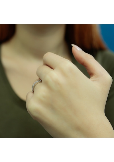 Lova 0,27 Karat Pırlanta Yarımtur Yüzük - 1050208