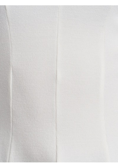 Dilvin 32090 Uzun Kollu Peplum Top-ekru Ekru