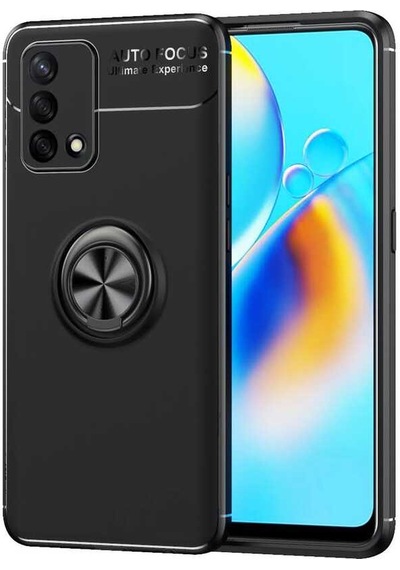 Oppo Reno A74 4G Kılıf Yüzüklü Magnetli Ravel Case