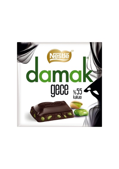 Nestle Damak Gece Antep Fıstıklı Bitter Çikolata 60 G - 8 Adet Tarı