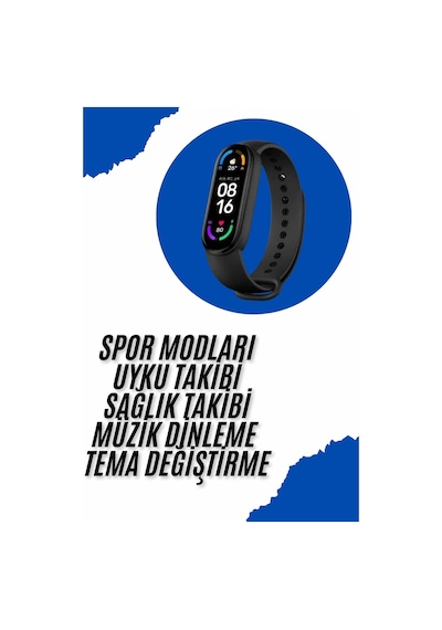 Akıllı - 491 - Uyumlu Bileklik M6 Adımsayar Spor Modları Çağrı Görme - Spt-gld - Türkçe Menü Dpas26