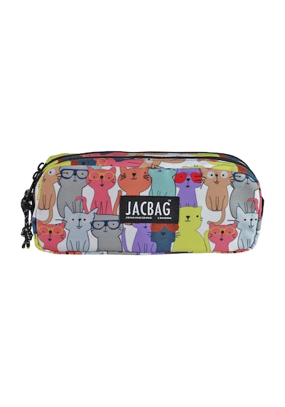 Jacbag Dual Pouch Pencıl Case-çift Bölmeli Kalemkutu - Sari Kedi Sari Kedi