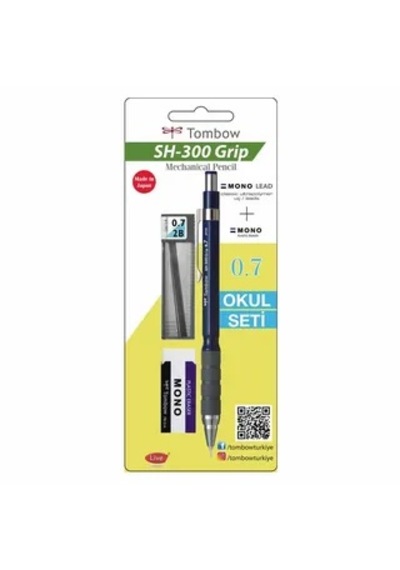 Tombow Sh-300 Grip Versatil Kalem Seti 0,7 Lacivert Çok Renkli