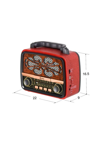 Mega Usb Sd Fm Bluetooth 'Lu Şarjlı Nostaljik Radyo Mg-860 Bt