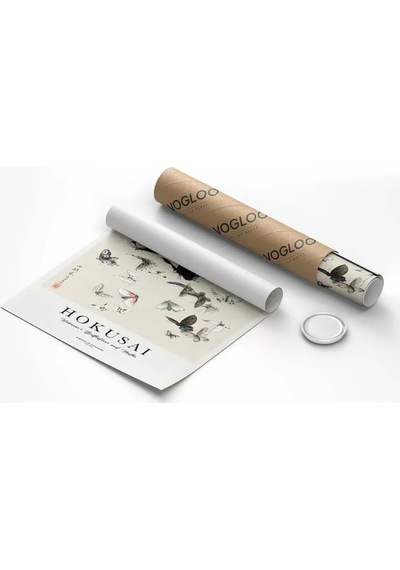 Çerçevesiz Poster Hokusai Hokusai'nin Kelebekleri Ve Güveleri
