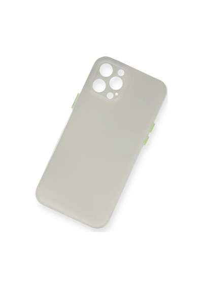 Cosmotex Newface Apple iPhone Uyumlu  12 Pro Max Kılıf Pp Ultra İnce Kapak - Beyaz