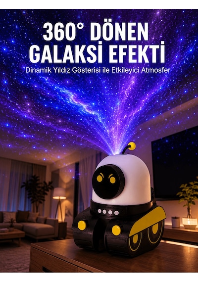 Taşınabilir Lityum Bataryalı Led Gece Lambası Ve Projektör Yeni Nesil Gri Şapka