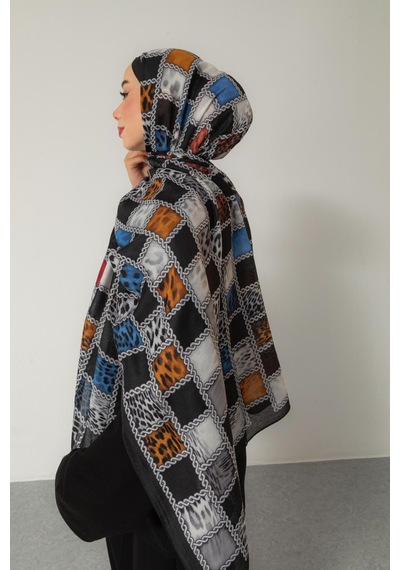 Mimiyum Soft Şal-zincir Leopar - Model 9 Çok Renkli
