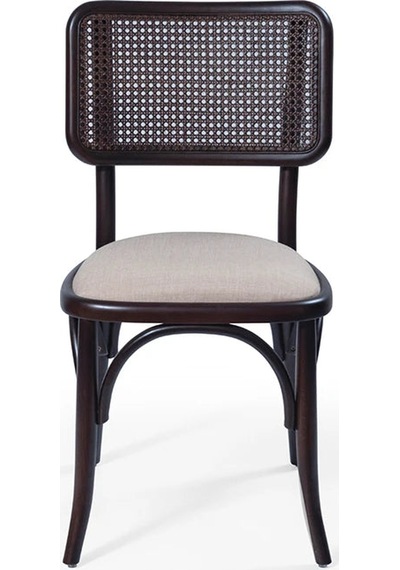 Sofa Hazeranlı Ahşap İskandinav Sandalye Siyah - Beyaz