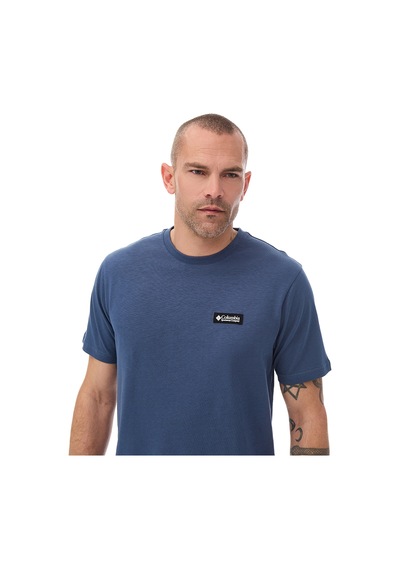 Columbia Repeated Peaks Erkek Mavi Outdoor T-shirt Cs0477-480