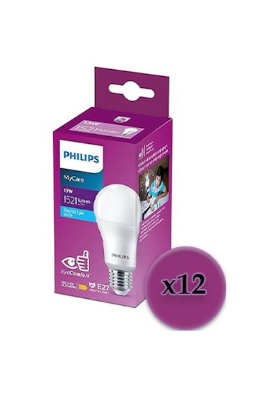 Philips 13 W 1521 Lümen 6500k Beyaz Işık 12 Li Paket