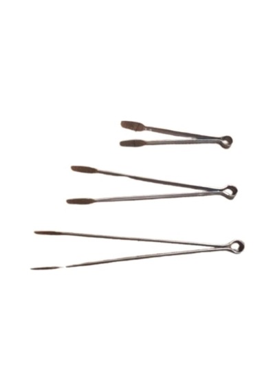3 Farklı Boyda Paslanmaz Çelik Şef Mangal Barbekü Maşa Seti Kömür Izgara Maşa Seti - 23/31/36 Cm Çok Renkli