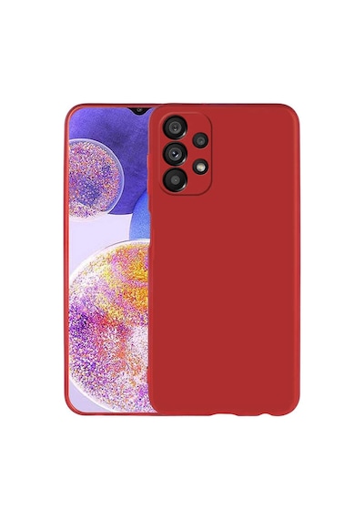 Zore Galaxy A23 Kılıf Nvth Premier Silikon Kapak - Kırmızı