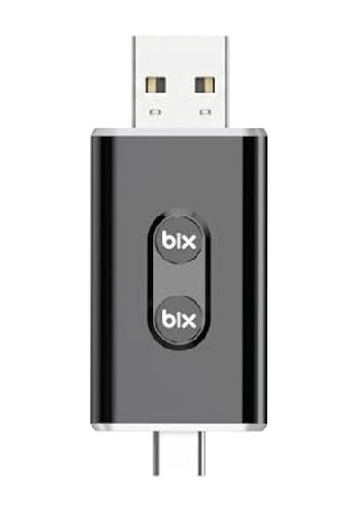 Bix Cb02 2.4g/5g Wifi Carplay Android Auto Kabloludan Kablosuza Çevirici Usb-a Usb-c Çift Uçlu Hibrit Adaptör