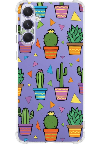 Samsung Galaxy S24fe İle Uyumlu Water Color 4 Baskılı Şeffaf Köşe Korumalı Antişok Kılıf