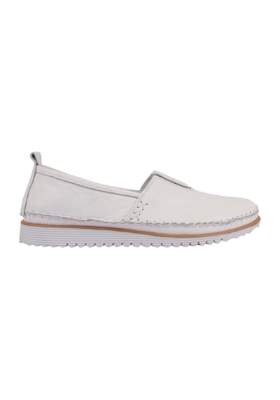 Napa Shoes Nefes Alan Hakiki Deri Rahat Taban Kadın Casual Ayakkabı Napa-108 Beyaz