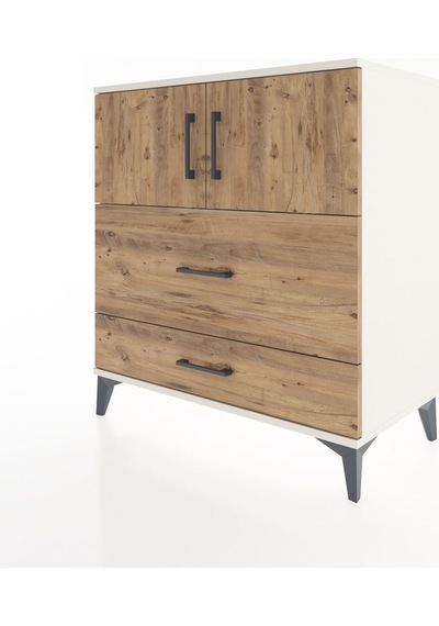 Hyperion Şifonyer 2 Raflı 2 Çekmeceli 2 Kapaklı 88x44x96 Aytaşı-çam Aytası