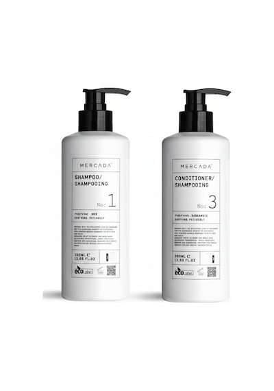 Mercada Beyaz No1 Purifying And Soothing Shampoo 380 Ml + No 3 Conditioner 380 Ml Tüm Saçlar