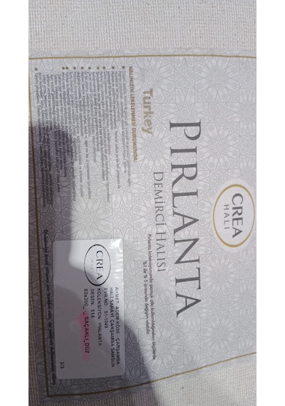 Crea Halı Pırlanta Beyaz 1049 80 300