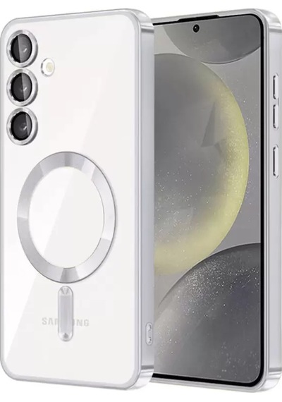 Newface Samsung Galaxy S24 Kılıf Kross Magneticsafe Kapak - Titan Gri