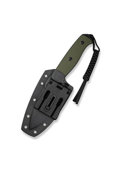 Sencut Toxodon Fixed Blade Knife G10 Od Green Handle Black Blade Kamp Bıçak Yeşil