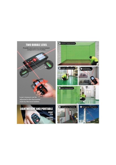 Proskit Nt-6370 Lazer Mesafe Ölçer Lazermetre 70m