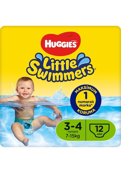 Huggıes Little Swımmers Mayo Bebek Bezi Beden:3-4 7-15kg 72adet 3 Numara 6'lı