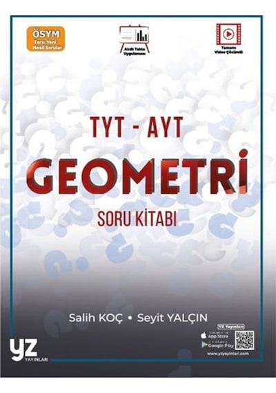 Tyt Ayt Geometri Soru Kitabı Yz Yayınları (533845715)