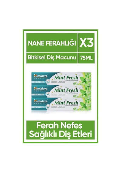 Himalaya Mint Fresh Ferahlatıcı Diş Macunu 3 x 75 ML