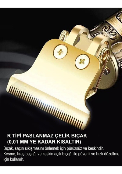Smartblue Manessa HK-34 Profesyonel T-bıçak Saç Sakal Ense Çizim Tıraş Makinesi Smartblue Manessa HK-34 Profesyonel T-bıçak Saç Sakal Ense Çizim Tıraş Makinesi